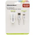 Mobilespec Car Charging Kit  White MB20CDCSW